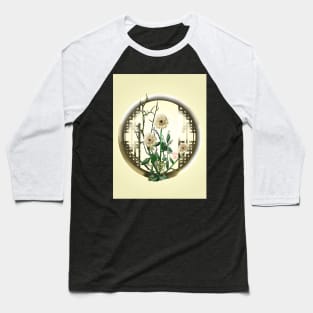 Pretty pale yellow ikebana chrysanthemums Baseball T-Shirt